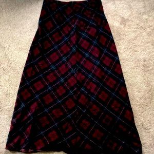 Eddie Bauer plaid long skirt. Size 10